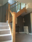 Glass stair balustrade in St Albans (3/3)