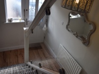 Glass stair balustrade in St Albans - After (7/7)