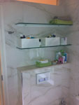 Bathroom shelves