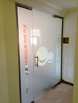 Frosted partition & door in Watford (2/2)