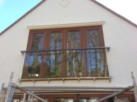 Glass Juliet balcony in Berkhamsted (2/2)