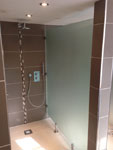 Frosted screens & partitions for changing rooms in Hadley Wood (1/3)