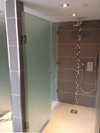 Frosted screens & partitions for changing rooms in Hadley Wood (2/3)