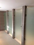 Frosted screens & partitions for changing rooms in Hadley Wood (3/3)